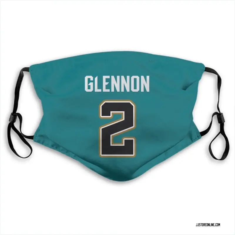 Mike Glennon Jacksonville Jaguars Jersey Name & Number Face Mask - Teal